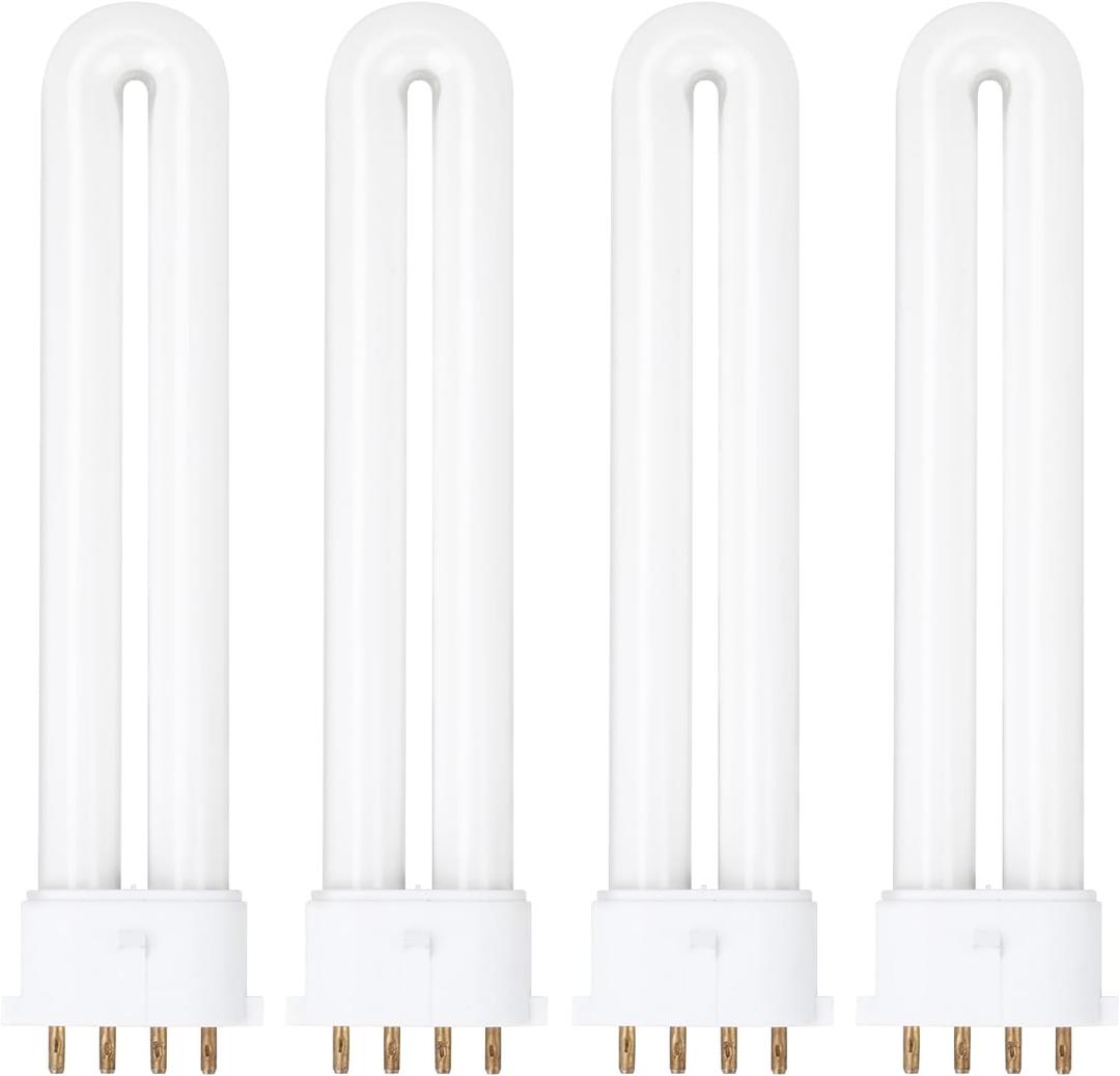 6400K 2G7 Base Camping Lantern Bulb Replacement for Rayovac F9w-1, Kandolite 96500, Coleman, Ozark Trail | 4 Pin, 580 Lumens, 10,000 Hour Lifespan