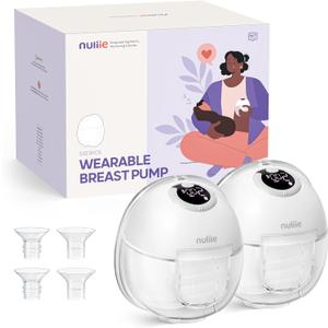 Nuliie Hands-Free Breast Pump (Ghostwhite, 2 Packs) Nuliie Hands-Free Breast Pump (Ghostwhite, 2 Packs)