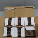 Glass Candlestick Holder,Striped Taper Candle Holders,Set of 6 Candle Stand for Table Centerpieces, Home Decor,Weddings,Festival and Parties (Clear Stripe Pattern)