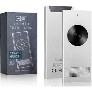 Enence PRO Language Translator Device, Real-Time Voice Translation, Instant Pocket AI Translator Device, Support 60+ Languages. Traductor for Business, Study Travel traductor de Ingles espaol