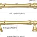 Asidrama 10 Pack 3.75 Inch(96mm) Brushed Gold Kitchen Cabinet Handles, Cabinet Pulls Kitchen Cabinet Hardware for Cupboard Drawer Pulls