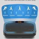 Vibration Plate Exercise Machine, Vibration Plate Platform for Lymphatic Drainage, 200 Adjustable Speeds Power Shaping Vibrating Plate Helps Weight Loss, Shaping, Max Weight 450 Lbs (Black)