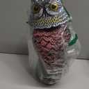 Owl Decoys to Scare Birds Away with Rotating Head,Natural Enemy Bird Deterrent Realistic Eyes & Waterproof Shape Fake Owl Scarecrow Bird Control
