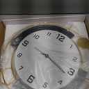 Decorative Wall Clocks with Pendulum,Silent Quality Quartz Battery Operated,Large Wall Clock for Living Room,Kitchen,Home,Bathroom,Bedroom Wall Decor,16x25.6inch (Golden)