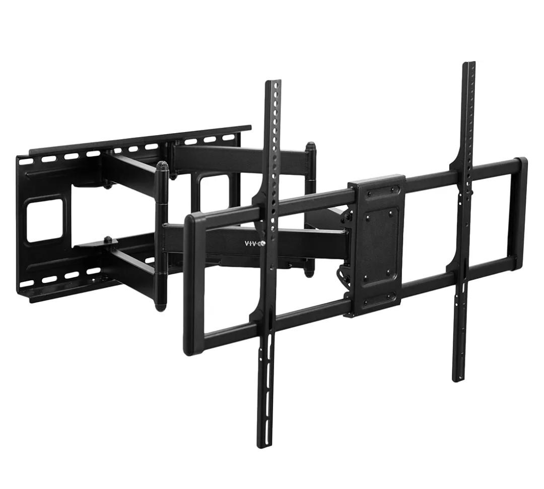 Large Screen Heavy Duty TV Wall Mount for LCD LED Flat and Curved Screens, Articulating Swivel Mount, Max VESA 900x600mm, Black, MOUNT-VW120M