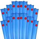 Robelle 10 ft. 12-Pack Heavy Duty Blue Double Chamber Pool Cover Weights, .33 MM Thick Vinyl, Pool Water Bags, Water Tubes