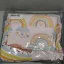 AILONEN Rainbow Twin XL Fitted Sheet Set, 3-Piece (Fitted Sheet + 2 Pillowcases), Microfiber, 3D Digital Print, Elasticated All Round