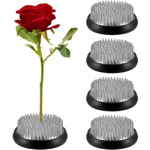 WILLBOND 8 Pcs Flower Frogs 2 Inch Arranger Flower Pin Mother's Day Craft Round Frog Fixed Tool Japanese Holder Arranger for Vase