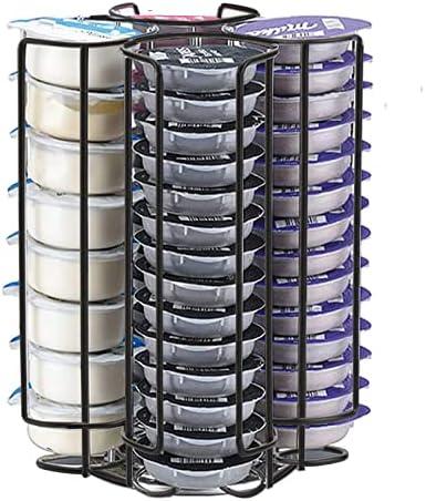 Frcctre Cocktail Capsules Holder, Storage Carousel Bartesian Cocktail Capsule Holder Coffee Pods Holder Tower Stand Rack, Metal Wire Coffee Capsule Storage Organizer, Hold Up to 32 Capsule Pods