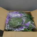 Giant Artificial Flower 3PCS 3D Realistic - Waterproof Fake Flowers Durable Easy Maintenance Perfect for Home Garden Weddings Events Christmas Graduation Party Decorations (3PCS-Roses-Purple)