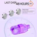 3 x Finger Lights for Kids, 50Pcs Purple Finger Flashights Glow in the Dark Party Favors Bulk, Led Light Up Finger Light for Easter Back to School Classroom Prizes Halloween Trick or Treating Goodie Bags