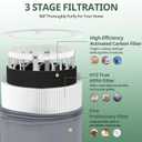 2 Pack 411i Max & 411a Max Replacement Filter Compatible with Blue Pure 411i Max & 411a Max Air Purifiers, Ture HEPA & Activated Carbon Filter, White