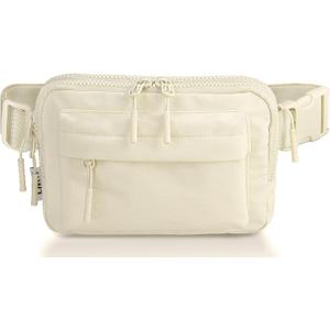 Crossbody Bags for Women & Fanny Pack for Men, Lightweight Adjustable Strap Belt Bag for Travel, Running, Hiking with Multiple Pockets, Beige