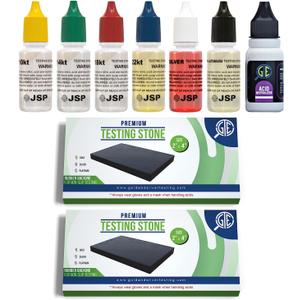 Gold Silver Jewelry Tester Appraisal Kit 10K 14K 18K 22K 24K Platinum Palladium Test Precious Metals 999 925 Scrap