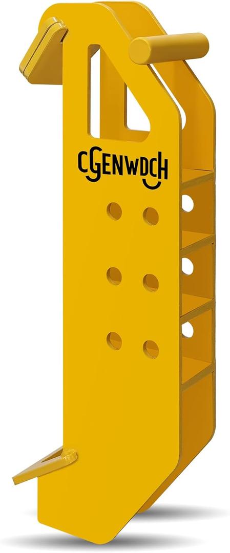 New Upgrade Adjustable Heavy Hitch Attachment for Skid Steer, 5000/20000 lbs Load Capacity, Compatible with Skid Steer Loaders and Tractors (Newly Added Adjustable Shim)