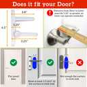 Door Lever Lock (2 Pack) Prevents Toddlers from Opening Doors Easy One-Hand Operation for Adults Durable ABS with 3M Adhesive Backing No Tools Needed for Install