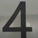 6 Inch Floating House Numbers and Metal Letters for Outdoor Signs, House Numbers for Outside, Aluminum Address Letters and Numbers for Door, Mailbox, Garden, Perfect for Home or Office (Number 4)