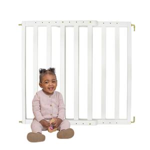 Toddleroo by North States LuxeCraft Wood Baby Safety Gate for Stairs & Doorways, Hardware Mount, Adjustable 25.25 to 39.25 Inches Wide, 30 Inches High, Classic White