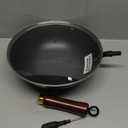 10 Inch Carbon Steel Wok For Electric, Induction and Gas Stoves (Lid and User Guide Video Included)