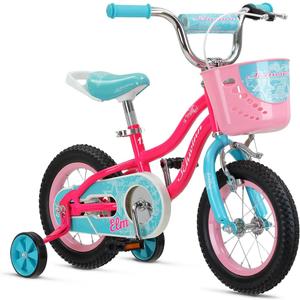 Schwinn Elm Bike, 12 Inch Bike for Kids Ages 2-4, SmartStart Ergonomic Design for Kids, Adjustable Seat Grows with your Child, Rear Coaster Brake and Front Caliper Brake, Training Bicycle, 12-inch Wheels