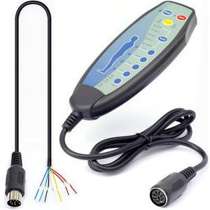 8 Female Pin Hand Remote Control for Massage Power Lift Recliner Chair DN-03 Heat and Vibration Controller for Sofa Chair with 30 in Length Extension Connection Cord Cable 12VDC