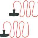 Garage Door Emergency Release Pull Cord with Handle Garage Opener Rope Puller, Attic Ladder Pull Down Cord - Pack of 2