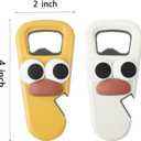 3 in 1 Magnetic Bottle Opener for Beer and Soda Cans, Cute Beer Bottle Opener Perfect for Home Kitchen Bar Camping Parties Accessories (Pack of 2)
