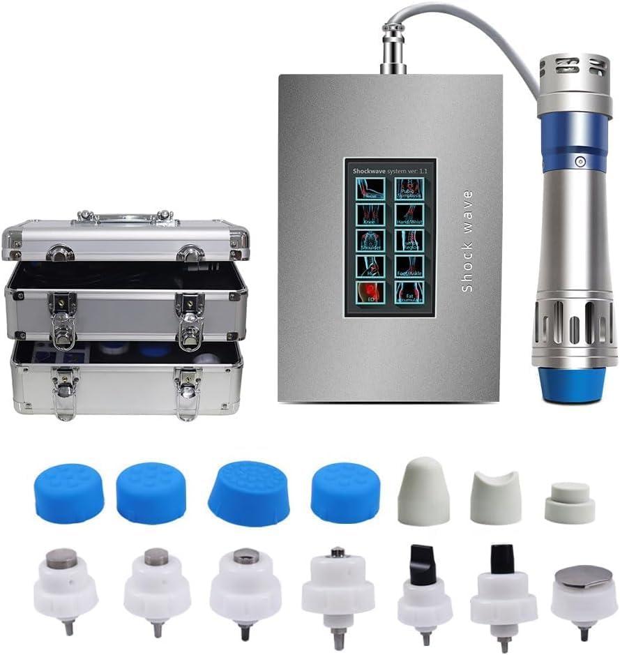Electric Shockwave Therapy Machine for Joint Relieve Elbow Foot Muscle Pain, Touchscreen Focused Shock Wave Machine, Extracorporeal Shock Wave Device for Relieve Elbow Foot Knee Back Aches Home Use