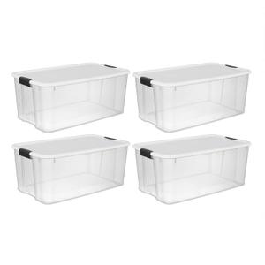 Sterilite 116 Quart Ultra Latch Storage BOX, Clear