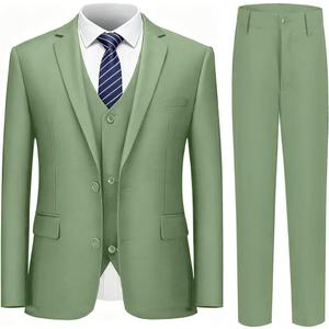 Boys' Formal Slim Fit Suit Set 5 Piece Boys Suit Dress Clothes Ring Bearer Outfit 18Y