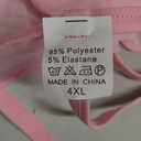 OYOANGLE Women's 2 Piece Off Shoulder Long Sleeve Ruffle Mesh Sheer Nightgowns with Thongs Babydoll Lingerie Set (Medium, Pink)