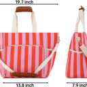 Large Insulated Soft Cooler Bag 30L with Leakproof Lining, Family Size Portable Cooler for Picnic, Beach, Camping, Travel, Orange powder