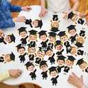 2 x 24 Pcs Graduation Cutouts Grad Graduates Cutouts for Bulletin Board Decor with Photo Space for Grad DIY Craft Photo Classroom 2026 Graduation Party Decoration (Female)