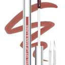 Lip Stain Peel Off Lip Liner Stain with Tweezer, Long Lasting Matte Lip Tint Tattoo, Highly Pigmented Color Lip Makeup, Waterproof Lipstick, Transfer-proof Lipstain for Women, Chestnut Brown