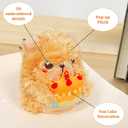 2 x 3D Plush Bear Pop-Up Birthday Card for Boys, Girls, Men, Women, Unisex (Yellow)