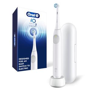 Oral-B Rechargeable Electric Toothbrush, iO Limited Simple Clean, 3 Cleaning Modes, Automatic Pressure Sensor to Protect Gums, Travel Case, White