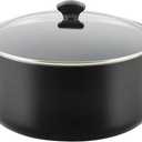 Farberware Cookware Nonstick Stockpot with Lid, 10.5 Quart-Black