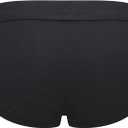 TB Men's Brief 3-Pack - TB Comfortable Underwear Breathable Microfiber (Black, XS)