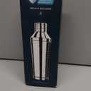 BARE BARREL Insulated Cocktail Shaker Set | Double Wall Stainless Steel | Martini Shaker for Home Bar Bartending | Built-in Drink Measure System & Strainer, Travel Bag, Recipes | Gift Set (Gold)