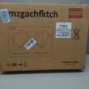 Induction Cooktop with 2 Burners, Horizontal Electric Stove, Built-In Induction Cooker, 1800W Sensor Touch Electric Cooktop, 9 Power Levels, Timer, Safety Lock, 120V, 20 Inch