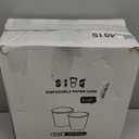 SIUQ 400 Pack 8 oz Kraft Paper Cups, Unbleached Disposable Paper Coffee Cups, Thickened Hot/Cold Beverage Drinking Cup for Party, Home, Cafes, Bistros, Businesses (Brown)