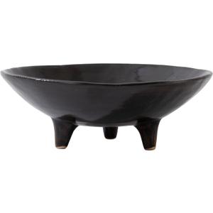 6" Decorative Bowl, Multi-Purpose Black Decorative Bowls for Keys, Candy and Home Decor, Small Ceramic Bowl