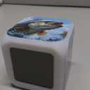 Alarm Clock for Kids Boy Girl 7 LED Color Changing Wake Up Clock Home Decor Bedroom Digital with Temperature Display (Bass Fish)