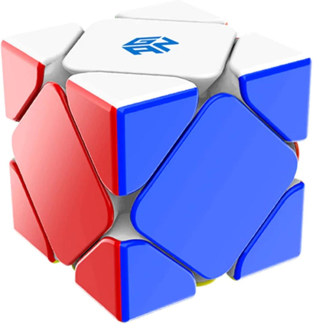 CuberShop GAN Skewb Magnetic Speed Cube (Standard Frosted Version), 2020 GAN Skewb M for Speed Cubing, Smooth & Fast Skewb Cube Puzzle Toy (Core Positioning System with 8 Magnets)