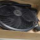 Lasko Oscillating Cyclone Pedestal Fan, Adjustable Height, Timer, Remote Control, 3 Speeds, for Bedroom, Living Room, Home Office, 18", Black, 1843