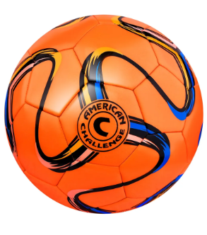 American Challenge Brasilia Soccer Ball – Sizes 5, 4, 3 & 2 – Youth & Adult Training Soccer Ball for Practice, Games & Grass Fields Size 2 Orange