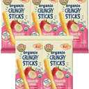 Pack of 2 Earth's Best Organic Baby Food, Dissolvable Teething Snack for Babies 6 Months and Older, Strawberry Banana Crunchy Sticks, .56 oz Pack (Pack of 5). BBD 13 mar 2026