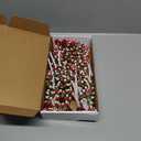 Liliful 40 Pcs Christmas Candy Cane Hanging Ornament Christmas Tree Curly Picks Twisted Lollipop Peppermint Strips and Bells Strips Candy Cane Decor for Xmas Tree Topper Party(Red, Green, White)