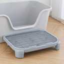 Greywaterproof Cat Mat, 19.69"X15.95"X3.54" Litter Box Mat, Easy Clean, Non-Slip, Urine-Proof Kitty Litter Catcher Mat