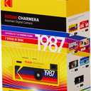 KODAK CHARMERA Keychain Digital Camera Blind Box Single Box (1PC),Mini Camera,Digicam,Video Recording,Bag Charm,1.6 Megapixels,Micro SD Card Slot,for Beginners Teens and Adults